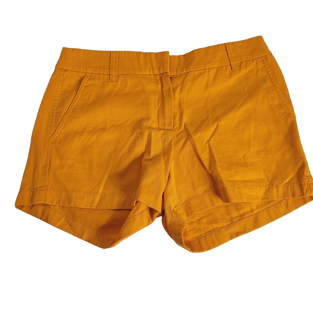J. Crew size 4 shorts women re-imagined zip clasp orange